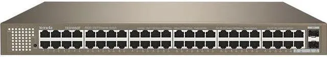 Alt view image 2 of 16 - Tenda TEG1050F Unmanaged 48-port Unmanaged Gigabit Switch With 2 SFP Slots