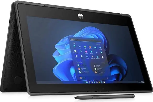 Alt view image 4 of 20 - HP ProBook x360 11.6" Touchscreen Convertible 2 in 1 Notebook - HD - 1366 x 768 - Intel Celeron N5100 Quad-core (4 Core) - 4 GB Total RAM - 128 GB SSD - Windows 11 Pro - Intel UHD Graphics - Brig