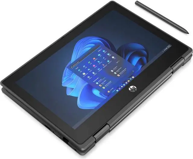 Alt view image 7 of 20 - HP ProBook x360 11.6" Touchscreen Convertible 2 in 1 Notebook - HD - 1366 x 768 - Intel Celeron N5100 Quad-core (4 Core) - 4 GB Total RAM - 128 GB SSD - Windows 11 Pro - Intel UHD Graphics - Brig
