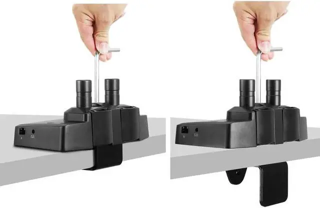 Alt view image 3 of 18 - SIIG Dual Gas Spring Monitor Arm Desk Mount with 4K Docking Station & PD - Unique Dual Moniter Desk Mount and Docking Station combo design, gives you dual-display visuals and multiple peripheral c