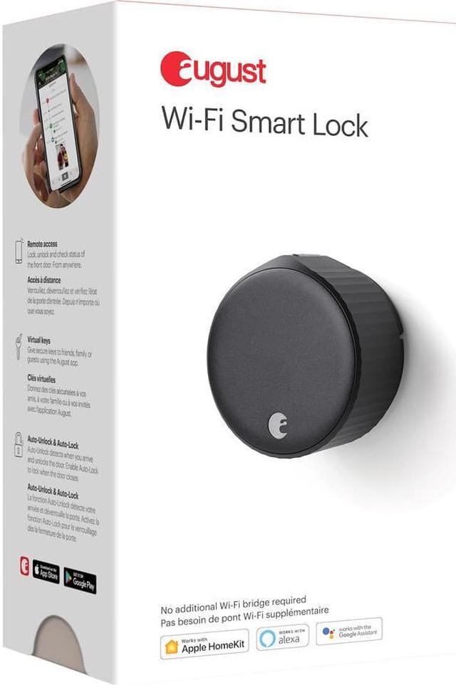 Alt view image 12 of 16 - August AUGSL05M01G0 Wi-Fi Smart Lock (4th Gen) - Matte Black