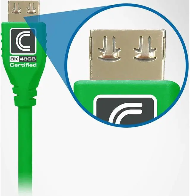 Alt view image 9 of 17 - Comprehensive MicroFlex Pro AV/IT HDMI A/V Cable MHD48G6PROGRN