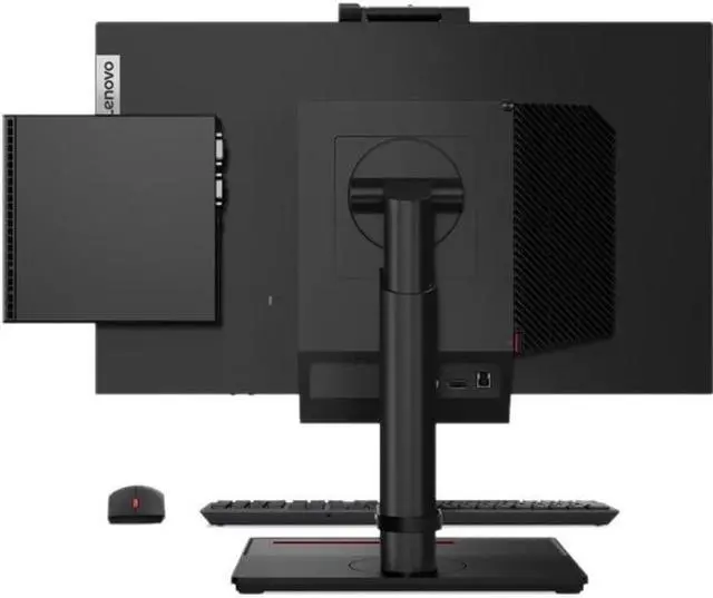 Alt view image 9 of 17 - Lenovo ThinkCentre M70q 11DT00FJUS Desktop Computer - Intel Core i7 10th Gen i7-10700T Octa-core (8 Core) 2 GHz - 16 GB RAM DDR4 SDRAM - 256 GB NVMe M.2 PCI Express PCI Express NVMe SSD - Tiny - Black