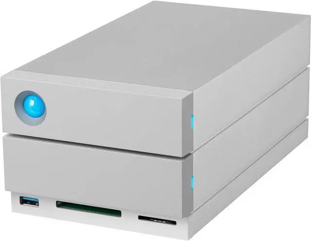Alt view image 5 of 8 - LaCie 2big Dock 40TB USB 3.2 Gen 2 External Hard Drive STLG40000400 Black