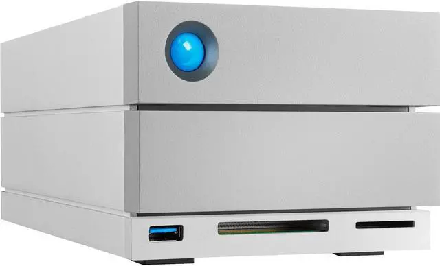 Alt view image 7 of 8 - LaCie 2big Dock 40TB USB 3.2 Gen 2 External Hard Drive STLG40000400 Black