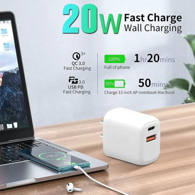 Alt view image 3 of 5 - 4XEM 38W USB-C and USB-A Charger 4XPOWERAC