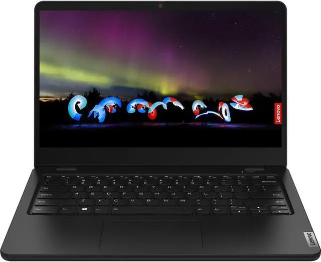 Alt view image 6 of 13 - Lenovo 14w Gen 2 82N8001VUS 14" Notebook - Full HD - 1920 x 1080 - AMD 3015e Dual-core (2 Core) 1.20 GHz - 8 GB Total RAM - 8 GB On-board Memory - 128 GB SSD - Black - AMD Chip - Windows 11 SE -