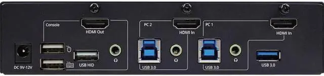Alt view image 5 of 11 - SIIG 2-Port 4K HDMI KVM Switch with PBP Roaming Mouse & PIP CEKV0G11S1