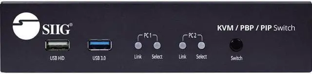 Alt view image 6 of 11 - SIIG 2-Port 4K HDMI KVM Switch with PBP Roaming Mouse & PIP CEKV0G11S1