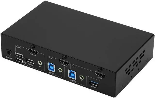 Alt view image 8 of 11 - SIIG 2-Port 4K HDMI KVM Switch with PBP Roaming Mouse & PIP CEKV0G11S1