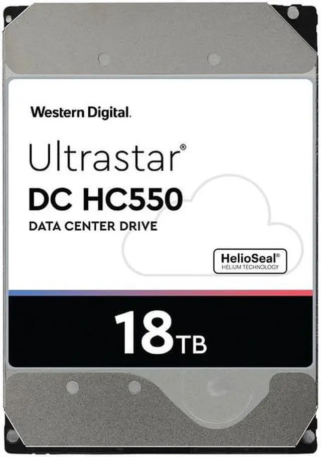 Alt view image 18 of 20 - WD Ultrastar DC HC550 18TB Hard Drive 3.5" Internal 512MB SATA 7200 RPM 512E SE NP3 DC HC550 0F38459 (WUH721818ALE6L4)