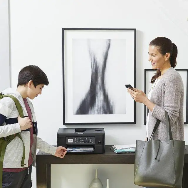 Alt view image 6 of 12 - Brother MFC-J1010DW Wireless Color Inkjet All-in-One Printer with Mobile Device and Duplex Printing