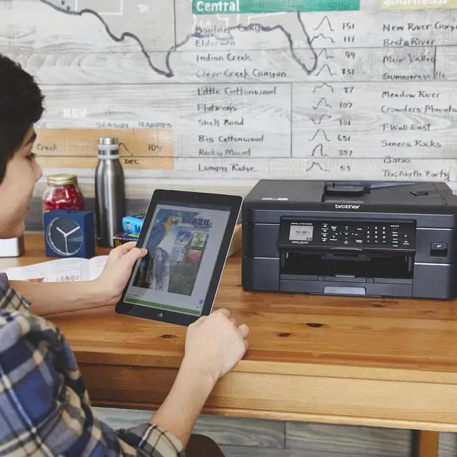 Alt view image 10 of 12 - Brother MFC-J1010DW Wireless Color Inkjet All-in-One Printer with Mobile Device and Duplex Printing