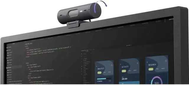 Alt view image 6 of 10 - Logitech BRIO 505 Webcam - 4 Megapixel - 60 fps - Graphite - USB- C