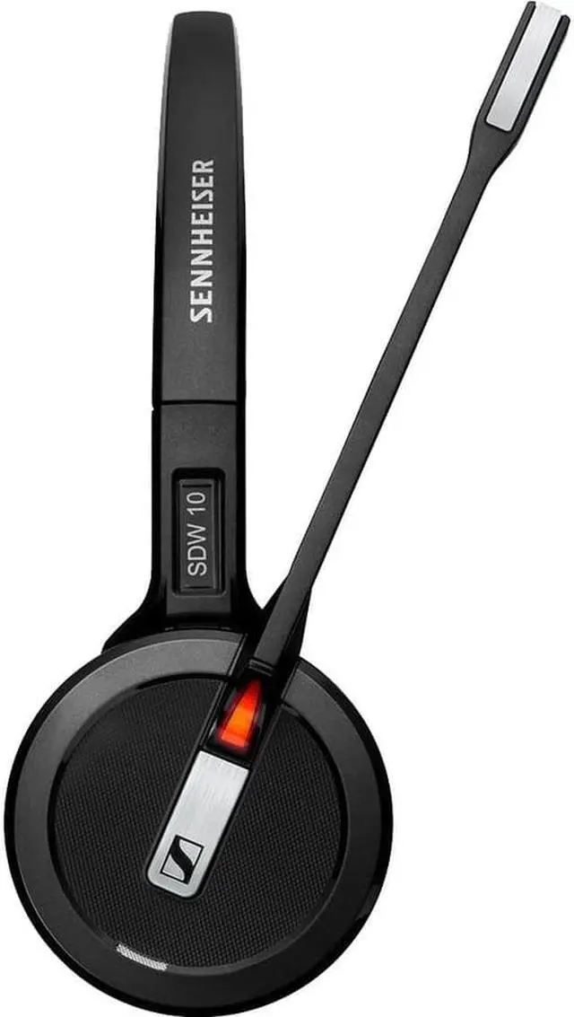 Alt view image 8 of 20 - EPOS IMPACT SDW 5016 1000621 Single-Sided Wireless DECT Headset for Desk Phone Softphone/PC& Mobile Phone Connection Dual Microphone Ultra Noise-Canceling, Black, 3 inches