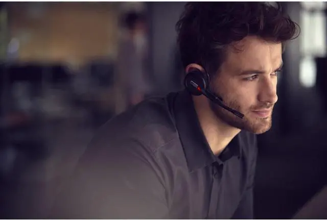 Alt view image 9 of 20 - EPOS IMPACT SDW 5016 1000621 Single-Sided Wireless DECT Headset for Desk Phone Softphone/PC& Mobile Phone Connection Dual Microphone Ultra Noise-Canceling, Black, 3 inches