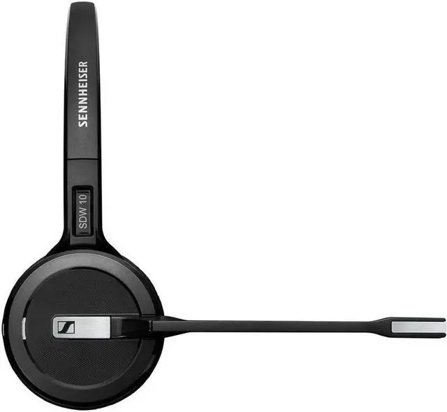 Alt view image 12 of 20 - EPOS IMPACT SDW 5016 1000621 Single-Sided Wireless DECT Headset for Desk Phone Softphone/PC& Mobile Phone Connection Dual Microphone Ultra Noise-Canceling, Black, 3 inches