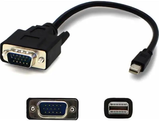 Alt view image 8 of 12 - 6Ft Mini-Displayport 1.1 Male To Vga Male Black Cable For Resolution Up To 1920X1200 (Wuxga)