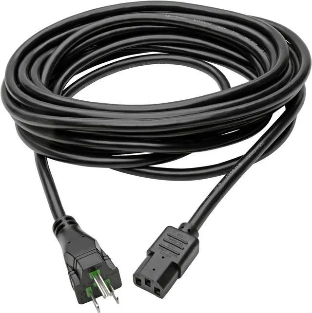 Alt view image 9 of 9 - Tripp Lite Model P006-025-HG15 25 ft. Hospital-Grade Computer Power Cord, 15A, 14 AWG (NEMA 5-15P to IEC-320-C13)