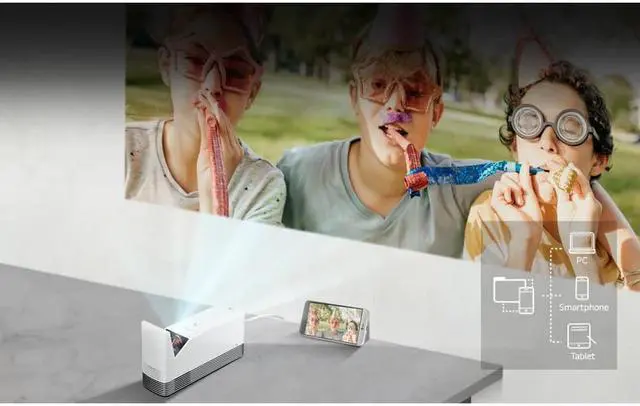 Alt view image 11 of 17 - LG HF85LA CineBeam Ultra Short Throw Laser Smart Home Theater Projector