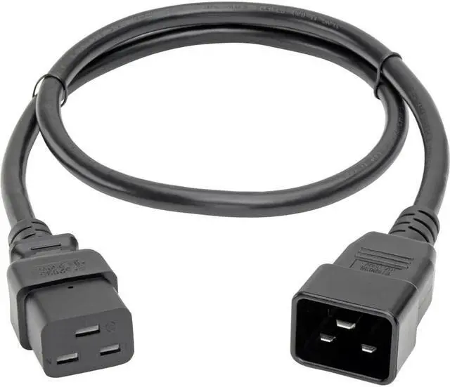 Alt view image 14 of 20 - Tripp Lite Heavy-Duty Power Extension Cord, 15A, 14 AWG (IEC-320-C19 to IEC-320-C20), 3 ft. (1 m) (P036-003-15A)