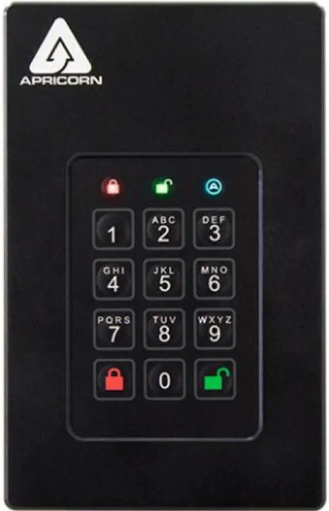 Alt view image 15 of 20 - Apricorn Aegis Fortress 512 GB Solid State Drive External USB 3.0 AFL3S500