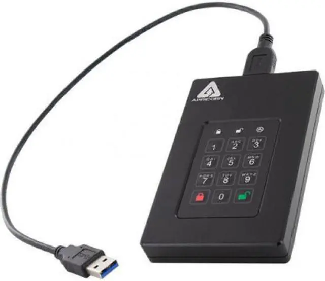 Alt view image 19 of 20 - Apricorn Aegis Fortress 512 GB Solid State Drive External USB 3.0 AFL3S500