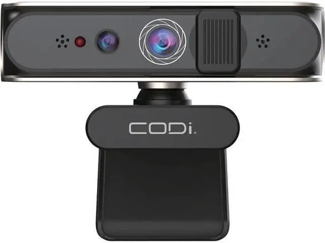 Alt view image 3 of 12 - CODi Allocco 1080P IR Facial Recognition Webcam Black (A05023)