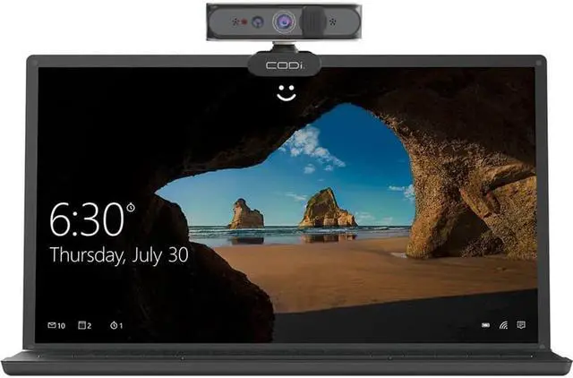 Alt view image 4 of 12 - CODi Allocco 1080P IR Facial Recognition Webcam Black (A05023)