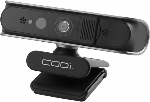 Alt view image 5 of 12 - CODi Allocco 1080P IR Facial Recognition Webcam Black (A05023)