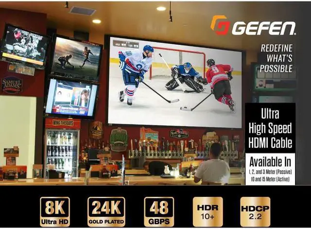 Alt view image 3 of 5 - Gefen HDMI A/V Cable GEFCABHSHDMI1M