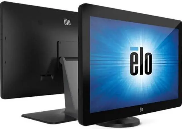 Alt view image 6 of 10 - Elo Touch Solutions E126288 Black 23.8" USB Projected Capacitive Touchscreen Monitor without Stand 225 cd/m2 1000:1 Built-in Speakers