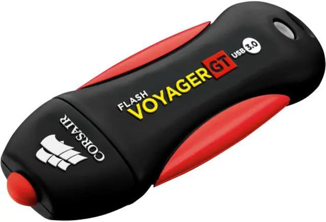 Alt view image 6 of 9 - 1TB Corsair Voyager GT USB3.2 Type-A Flash Drive - Black, Red