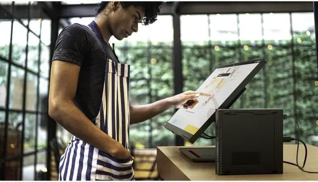 Alt view image 6 of 16 - Lenovo ThinkCentre M90q Gen 3 11U50051US Desktop Computer - Intel Core i5 12th Gen i5-12500 Hexa-core (6 Core) 3 GHz - 16 GB RAM DDR5 SDRAM - 256 GB M.2 PCI Express NVMe 4.0 x4 SSD - Tiny - Black - In