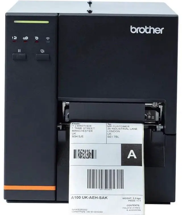 Alt view image 3 of 6 - Brother TJ-4120TN Industrial Thermal Transfer Printer Color Label/Receipt