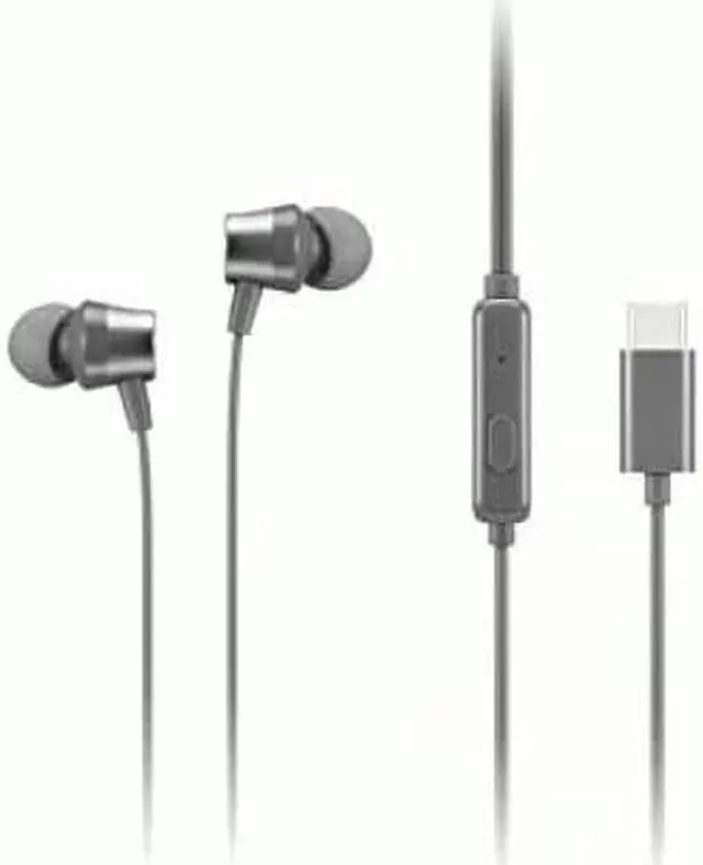 Alt view image 4 of 4 - Lenovo 300 USB-C Wired In-Ear Headphone