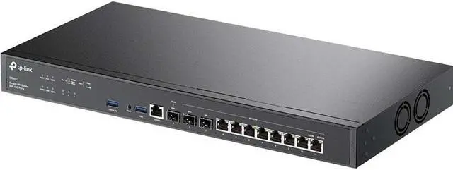 Alt view image 3 of 16 - TP-Link ER8411 | Enterprise Wired 10G VPN Router | Up to 10 WAN Ports | High Network Capacity | SPI Firewall | Omada SDN Integrated | Load Balance | Lightning Protection |