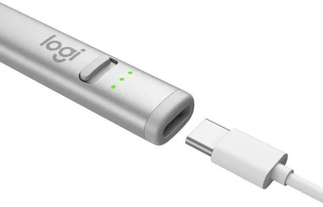 Alt view image 12 of 20 - Logitech Crayon USB-C Digital Pencil for Apple iPads, Silver #914000070