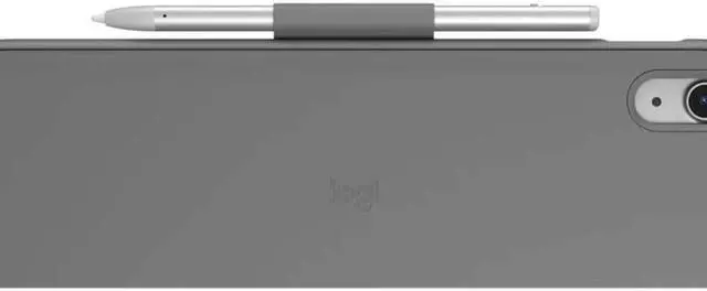 Alt view image 9 of 14 - Logitech Slim Folio Protective Bluetooth Keyboard Case for Apple iPad 10.9" 10th Gen, Oxford Gray