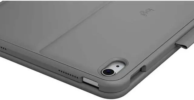 Alt view image 10 of 14 - Logitech Slim Folio Protective Bluetooth Keyboard Case for Apple iPad 10.9" 10th Gen, Oxford Gray