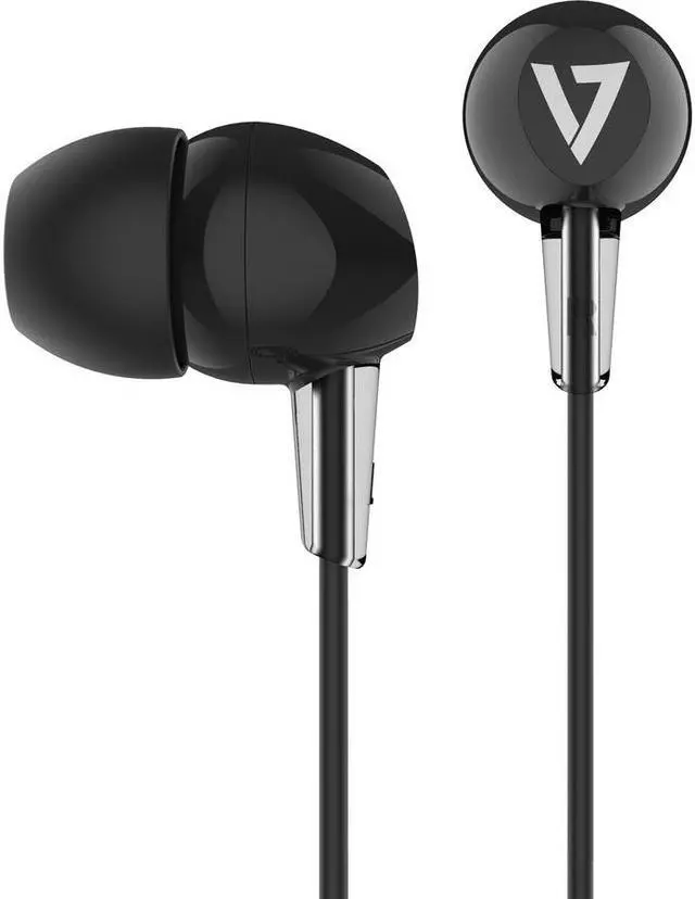 Alt view image 3 of 6 - V7 3.5mm Noise Isolating Stereo Earbuds HA200