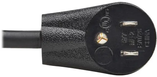 Alt view image 8 of 14 - Tripp Lite 15ft Power Extension Cord Right-Angle NEMA 5-15P to NEMA 5-15R