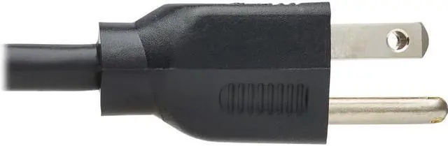 Alt view image 6 of 7 - Tripp Lite 1ft Extension Cord Y Splitter NEMA 5-15P to 2x NEMA 5-15R Black