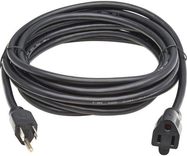 Alt view image 3 of 7 - Tripp Lite 15ft Power Extension Cord NEMA 5-15P to NEMA 5-15R Black P02201513A