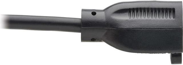 Alt view image 7 of 7 - Tripp Lite 15ft Power Extension Cord NEMA 5-15P to NEMA 5-15R Black P02201513A