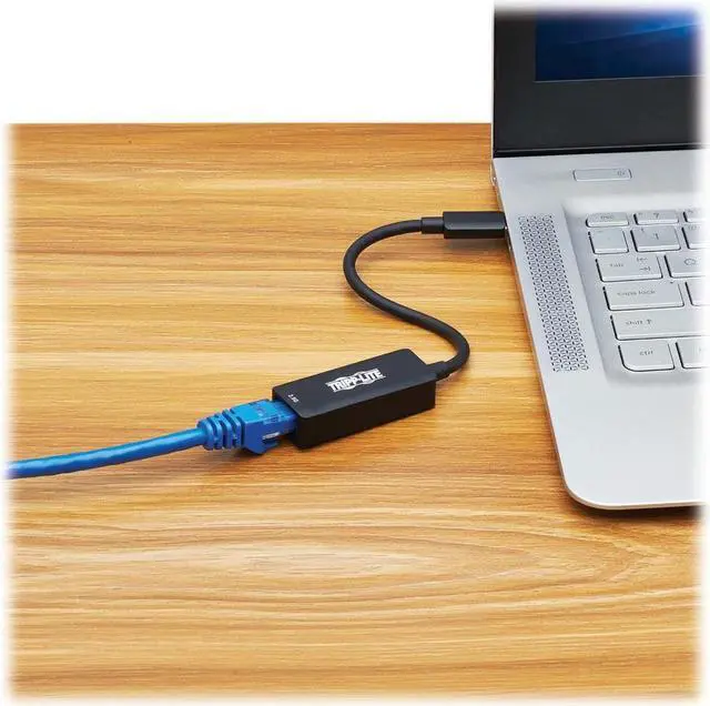 Alt view image 4 of 10 - Tripp Lite USB-C to RJ45 Gigabit Ethernet Network Adapter (M/F) - USB 3.2 Gen 1, 2.5 Gbps Ethernet - Gigabit Ethernet Adapter USB 3.2 (Gen 1) Type C - 320 MB/s Data Transfer Rate - 1 Port(s) - 1 - Twi