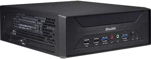 Alt view image 3 of 9 - Shuttle XPC slim XH510G Barebone System - Socket LGA-1200 - 1 x Processor Support - Intel H510 Chip - 64 GB DDR4 SDRAM DDR4-3200/PC4-25600 Maximum RAM Support - 2 Total Memory Slots - Serial ATA/600 C