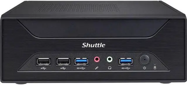 Alt view image 4 of 9 - Shuttle XPC slim XH510G Barebone System - Socket LGA-1200 - 1 x Processor Support - Intel H510 Chip - 64 GB DDR4 SDRAM DDR4-3200/PC4-25600 Maximum RAM Support - 2 Total Memory Slots - Serial ATA/600 C