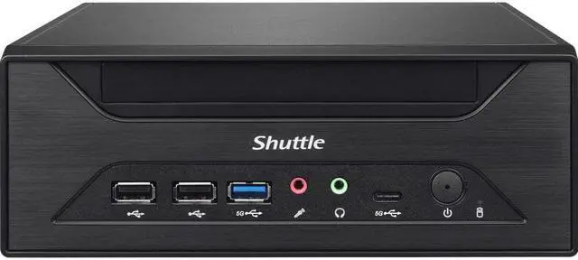 Alt view image 2 of 8 - Shuttle XPC slim XH610 Barebone System - Mini PC - Socket LGA-1700 - 1 x Processor Support - Intel H610 Express Chip - 64 GB DDR4 SDRAM DDR4-3200/PC4-25600 Maximum RAM Support - 2 Total Memory Slots -