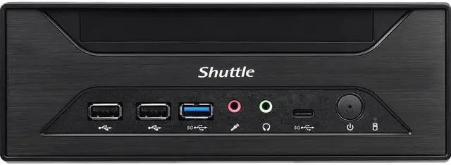 Alt view image 3 of 8 - Shuttle XPC slim XH610 Barebone System - Mini PC - Socket LGA-1700 - 1 x Processor Support - Intel H610 Express Chip - 64 GB DDR4 SDRAM DDR4-3200/PC4-25600 Maximum RAM Support - 2 Total Memory Slots -